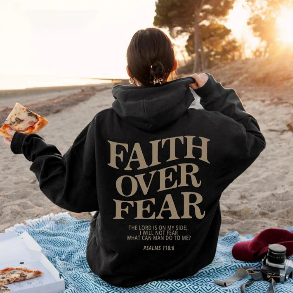 Faithful Threads: Faith over Fear Hoodie