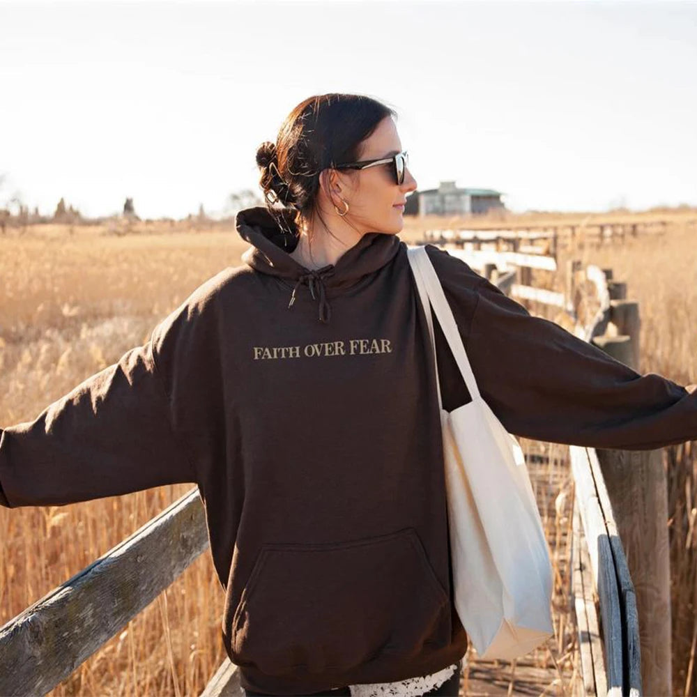 Faithful Threads: Faith over Fear Hoodie