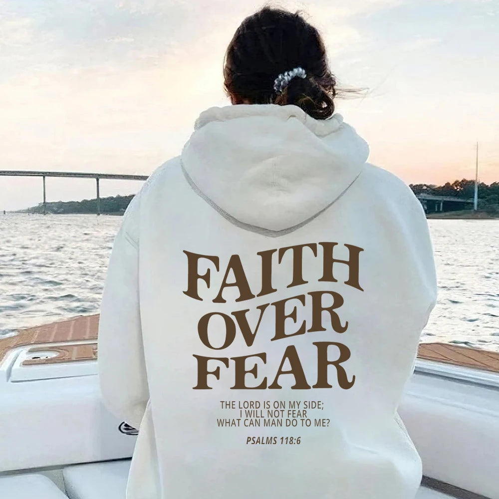 Faithful Threads: Faith over Fear Hoodie