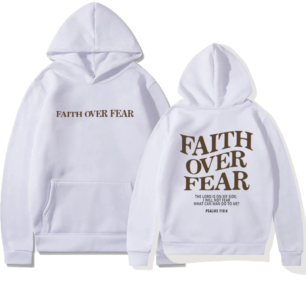 Faithful Threads: Faith over Fear Hoodie