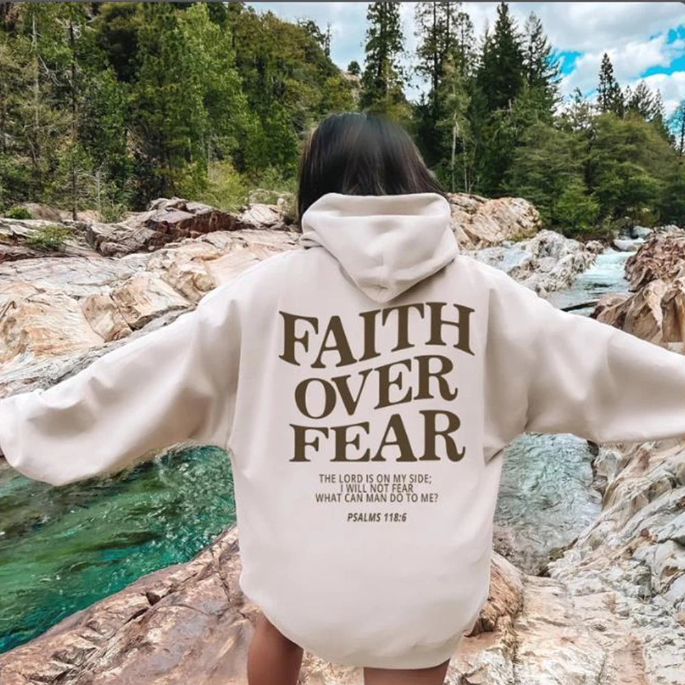 Faithful Threads: Faith over Fear Hoodie